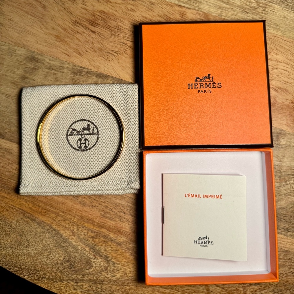 Hermès Uni Taupe Bangle